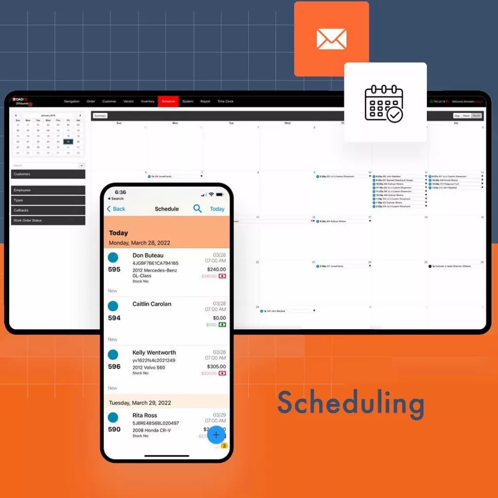 Detailing CRM software gives you smart scheduling tools to manage appointments, reduce no-shows, and keep your detailing calendar organized in one place.